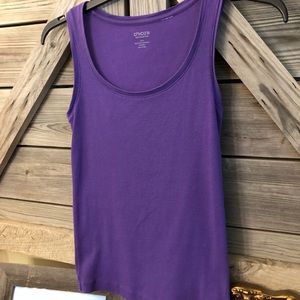 Chico’s True Color Tee Size 0 Purple